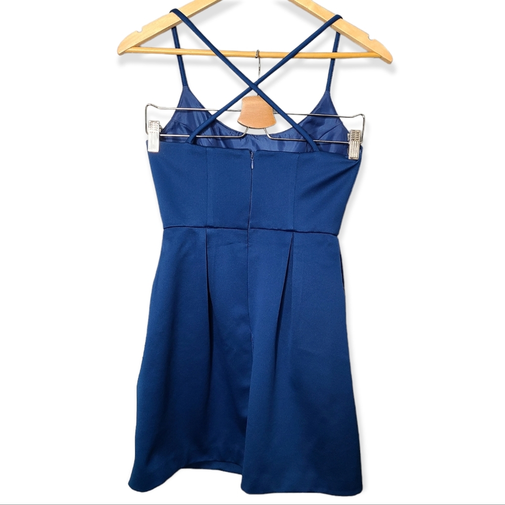 Topshop Scoop Cross Strap Back Prom Dress - Picture 7 of 9
